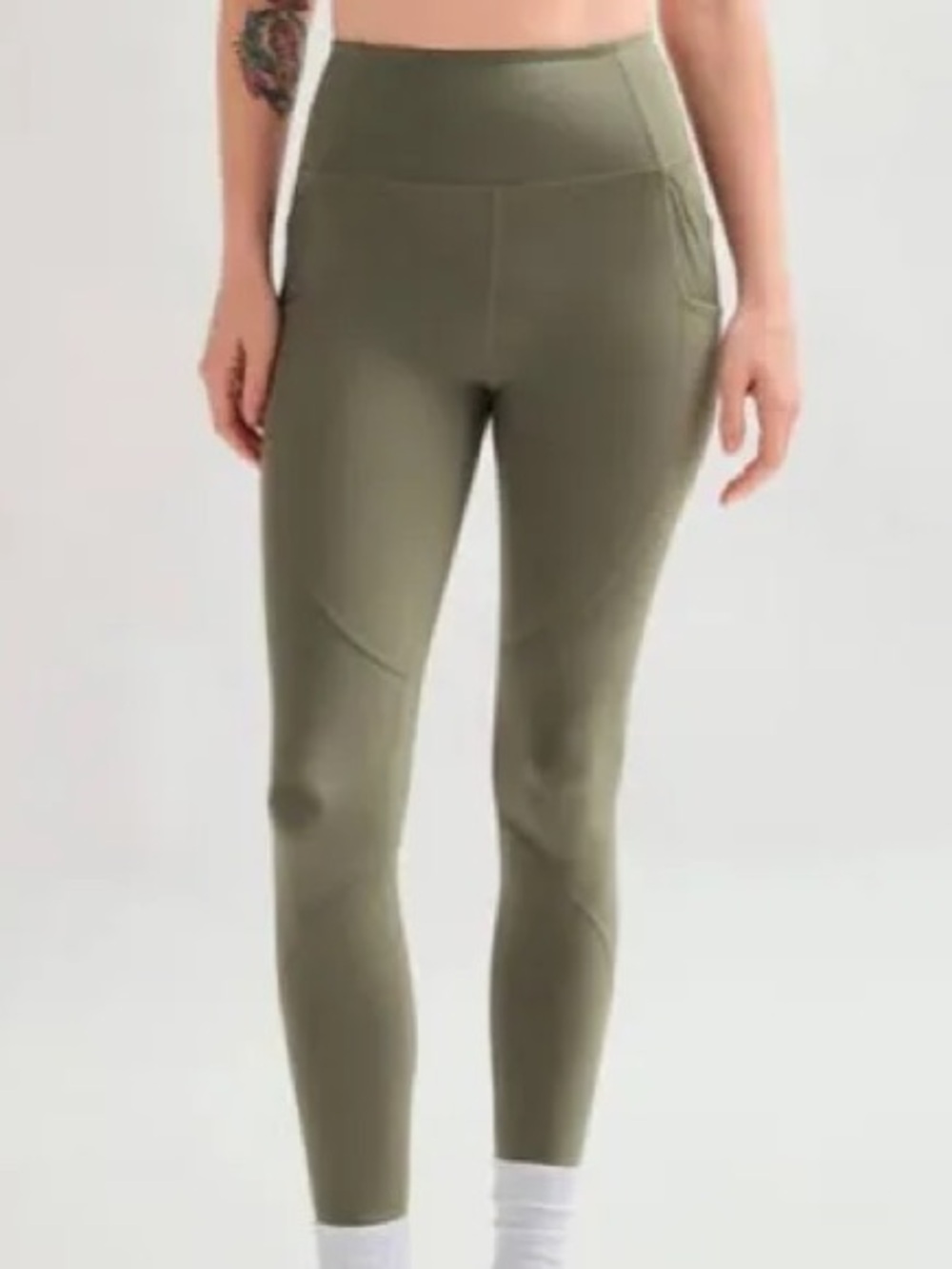 girlfriend collective Olive Green High-Rise Leggings